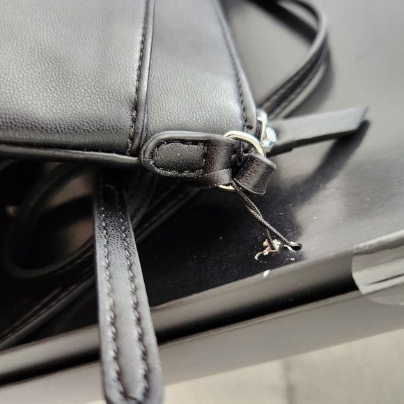 Dkny Bags Dkny Crossbody Black Messenger Embossed Logo Bag Boxed